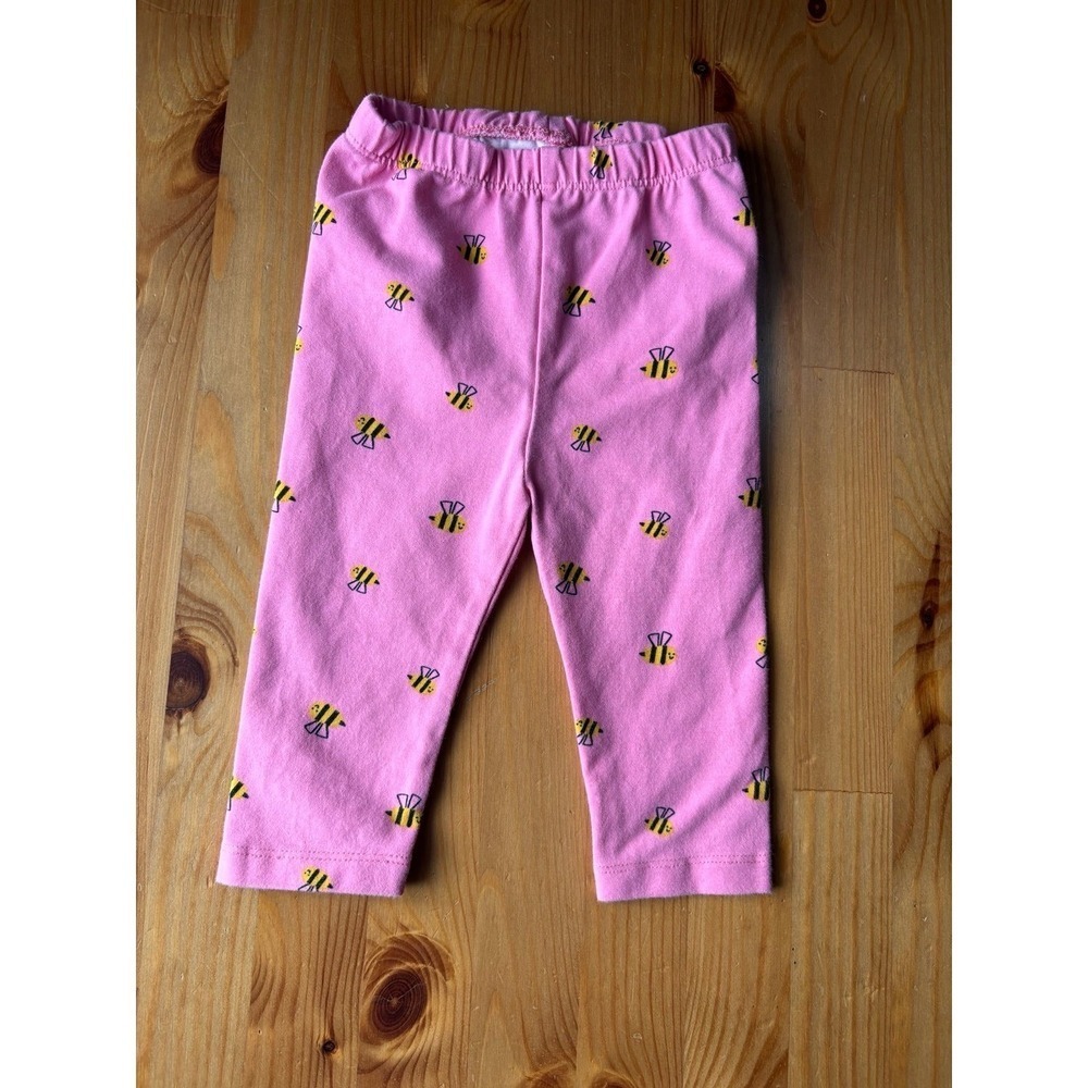 Infant Hanna Andersson Moon And Back Bumble Bee Leggings Size 3-6 Months